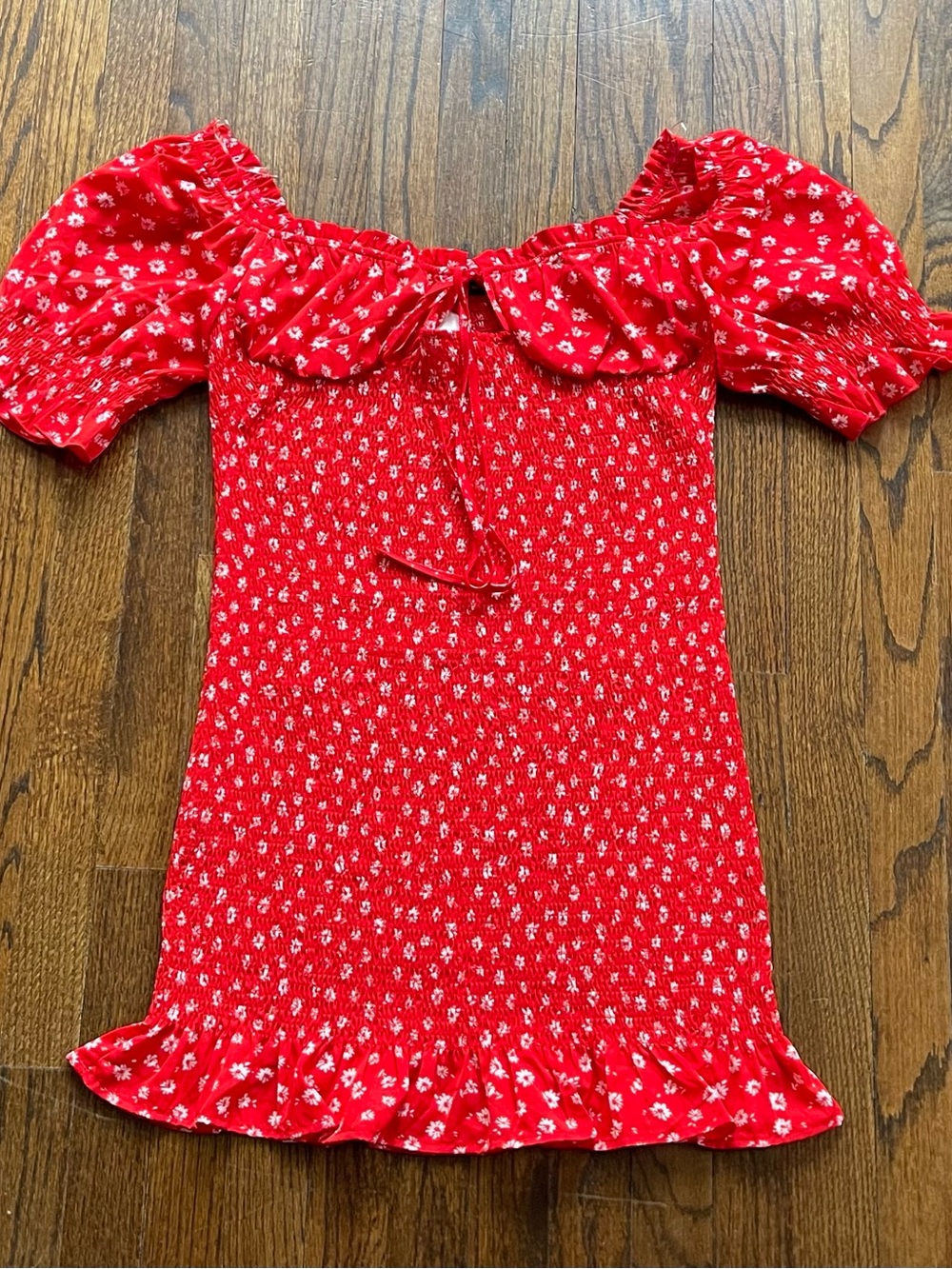 Women’s Red Floral Summer Dress